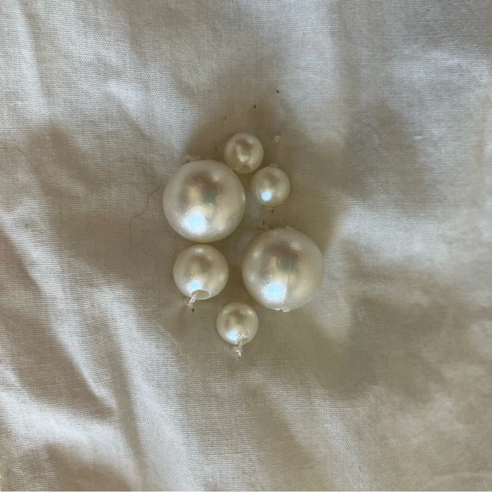 NWT Maeve Anthropologie Shirt Women's Large Bennet Pearl Embellished White - Picture 11 of 11